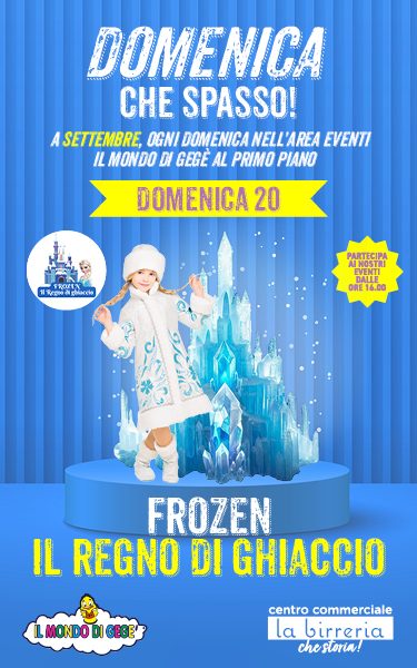 LABIRRERIA GEGE' EVENTI FROZEN DIGITAL SITO 375 X 600