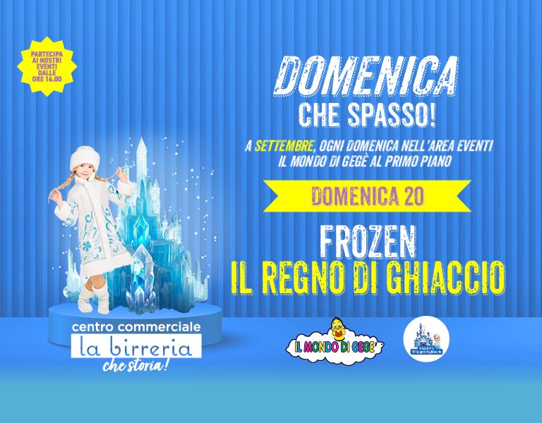 LABIRRERIA GEGE' EVENTI FROZEN DIGITAL SITO 768 X 600